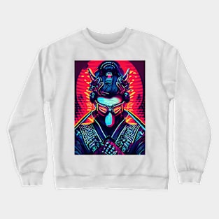 psychedelic samurai Crewneck Sweatshirt